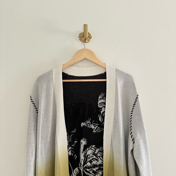 Zadig & Voltaire Austin Cosmo Open Front Ombre Cardigan Sweater M - Picture 5 of 11